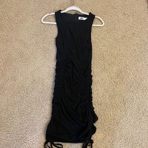 Tigermist Ruched Black Dress